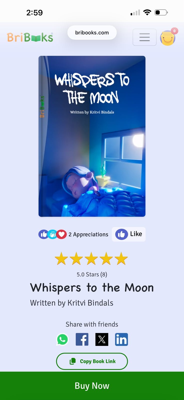 Whispers to the Moon — My Writing