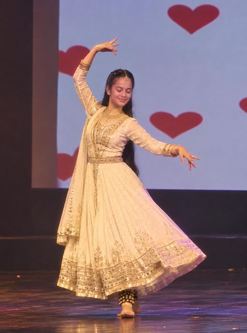Kritvi performing Kathak